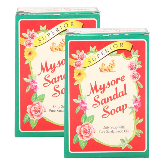 Mysore Sandal Pure Sandalwood Oil Soap 75g Pack of 2