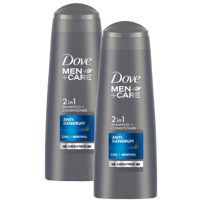 Dove Men+Care Anti-Dandruff 2 in 1 Shampoo + Conditioner 180ml Pack of 2