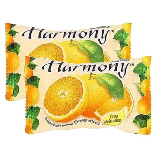 Harmony Orange Extract Extra Moisturizer Fruit Soap 75g Pack of 2