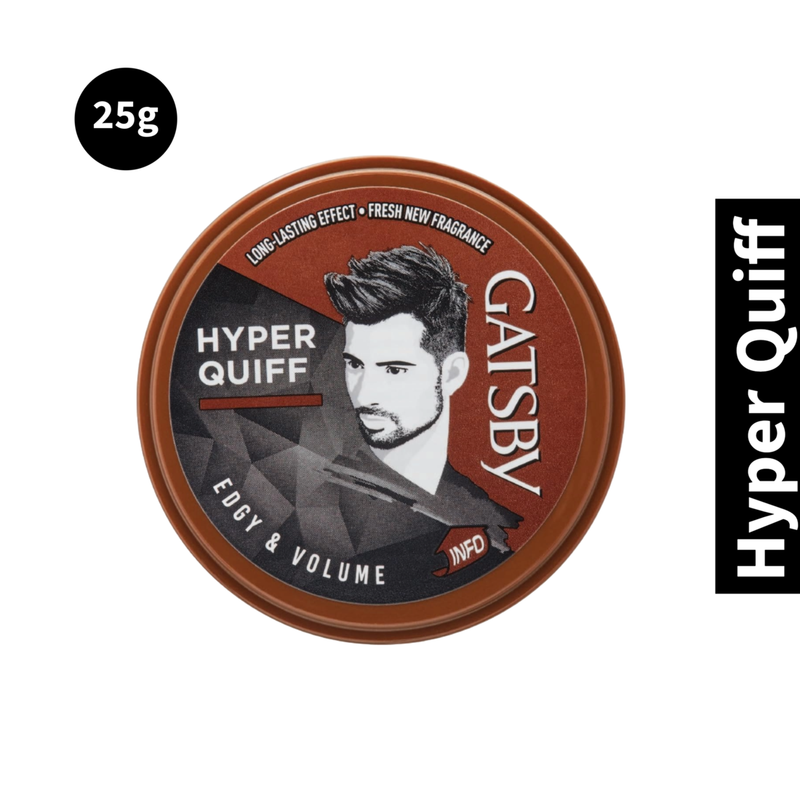 Edgy & Volume Gatsby Hyper Quiff Hair Styling Wax 25g