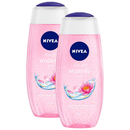 Nivea Waterlily & Oil Naturally Caring & Refreshing Shower Gel 125ml Pack of 2