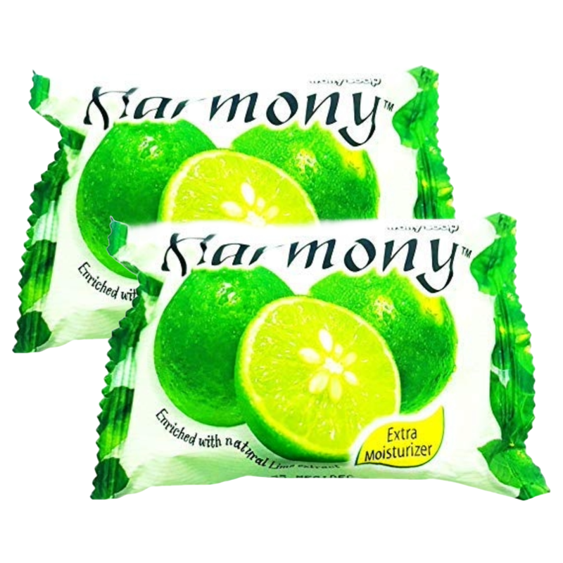 Harmony Lime Extract Extra Moisturizer Fruit Soap 75g Pack of 2