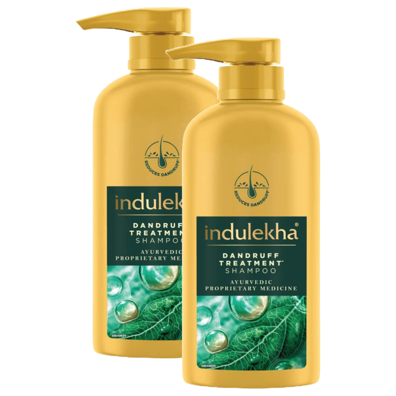 Indulekha Ayurvedic Dandruff Treatment Shampoo 580ml Pack of 2