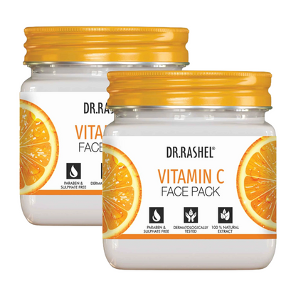 Dr.Rashel Vitamin C Skin Whitening Face Pack 380ml Pack of 2