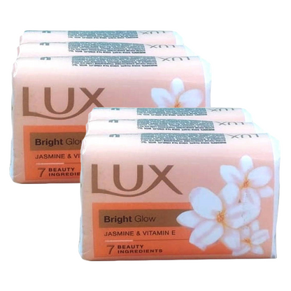 Lux Brighter Glow Jasmine Vitamin C + E Soap (3X100g) Pack of 2