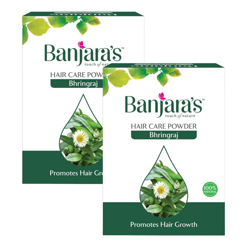 Banjaras Bhringraj Promotes Hair Growth Care Powder 100g Pack of 2