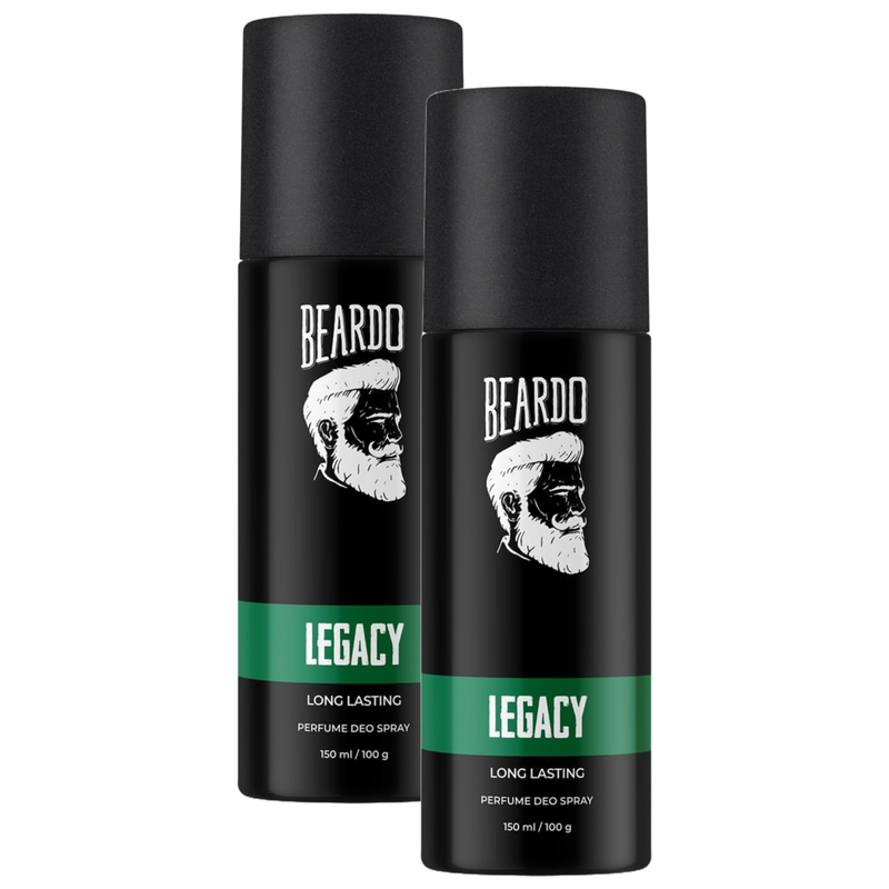 Beardo Legacy Long Lasting Perfume Deo Spray 100g Pack of 2