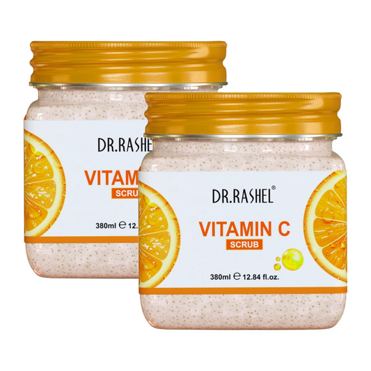 Dr.Rashel Vitamin C Skin Whitening Face & Body Scrub 380ml Pack of 2