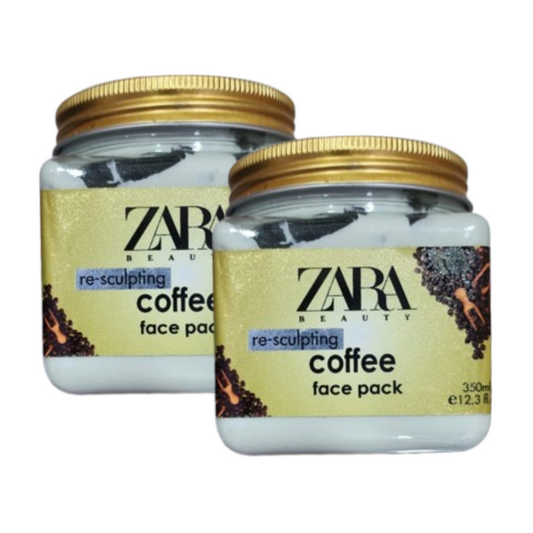 Zara Beauty Re-Sculpting Coffee Face Pack 350ml Pack of 2