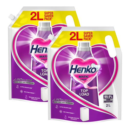 Henko Matic Top Load Ultra Colour Care Liquid 2L Pack of 2