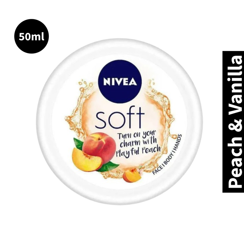 Peach & Vanilla Nivea Soft Moisturising Cream 50ml