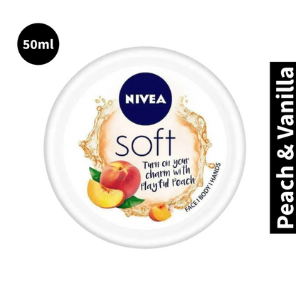 Peach & Vanilla Nivea Soft Moisturising Cream 50ml