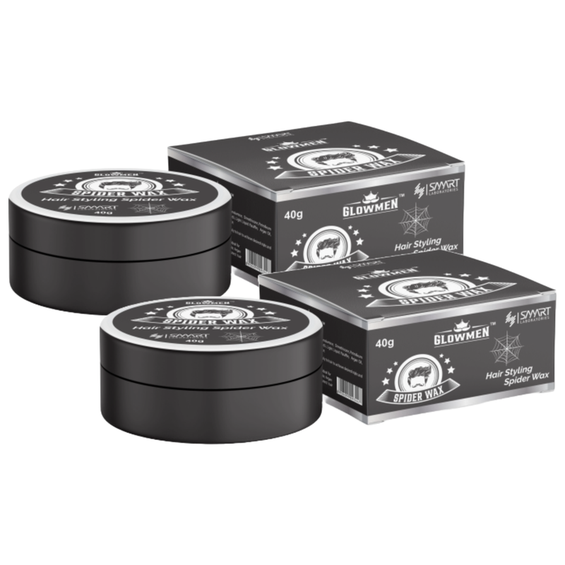 Glowmen Spider Wax Hair Styling With A Strong 40g Pack of 2