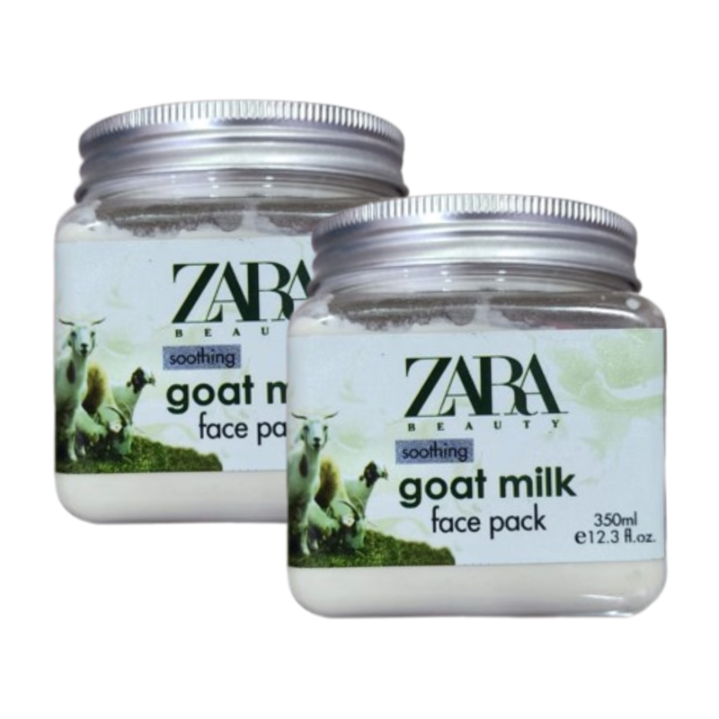 Zara Beauty Soothing Goat Milk Face Pack 350ml Pack of 2