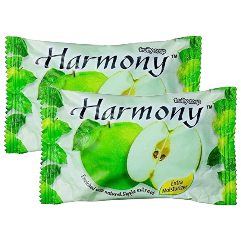 Harmony Apple Extract Extra Moisturizer Fruit Soap 75g Pack of 2