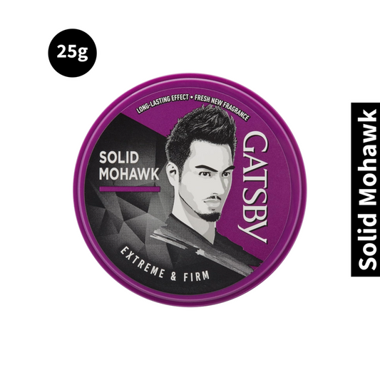 Extreme & Firm Gatsby Solid Mohawk Hair Styling Wax 25g