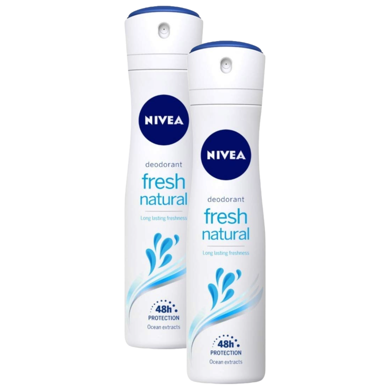 Nivea Fresh Natural 48H Protection Ocean Extracts Deodorant 93g Pack of 2