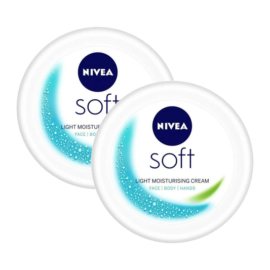 Nivea Soft Light Moisturising 24 Hour Hydration Cream 25ml Pack of 2