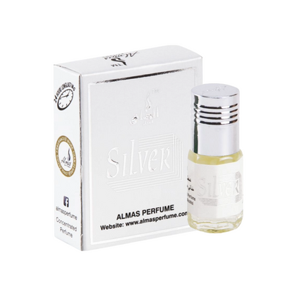 Perfume Al Mas Attar Silver Roll On 3ml