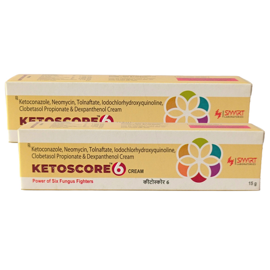 Ketoscore Power of Six Fungus Fighters Cream 15g Pack of 2