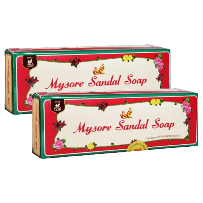 Mysore Sandal Pure Sandalwood Oil Soap (3X150g) Pack of 2