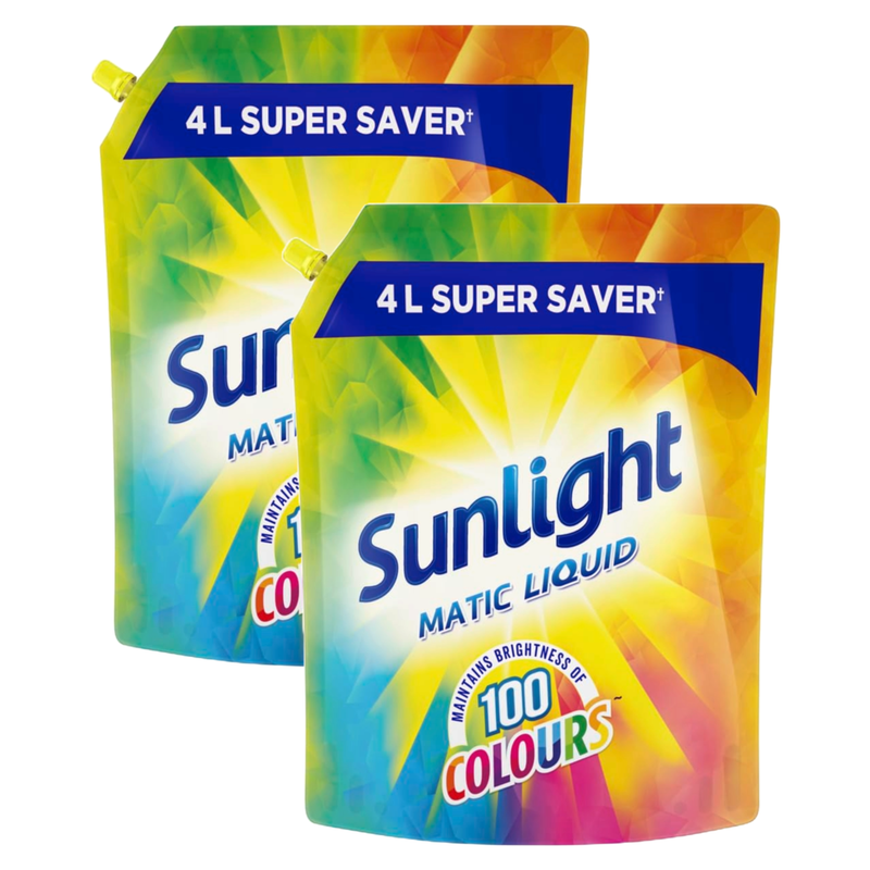 Sunlight Matic Washing Liquid 4L Pack of 2