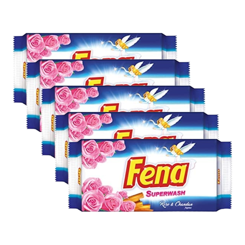 Fena Mahabar Advance Rose & Chandan Washing Bar 200g Pack of 5