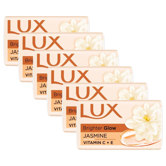 Lux Brighter Glow Jasmine Vitamin C + E Soap 41g Pack of 6