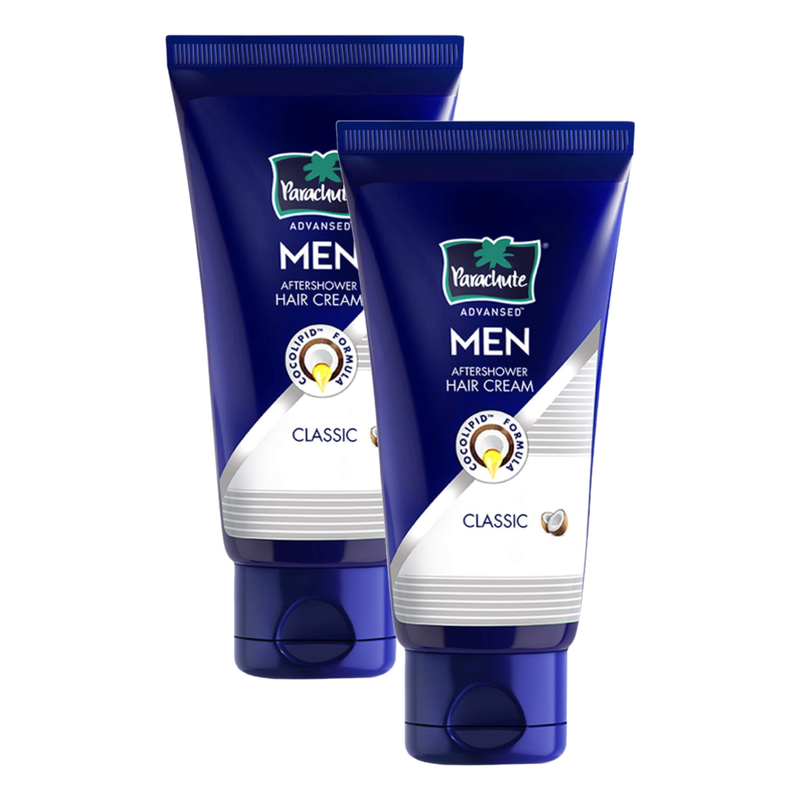 Parachute Men Aftershower Classic Hair Cream 50g (Pack Of 2)