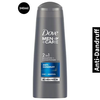 Anti-Dandruff 2 in 1 Dove Men+Care Shampoo + Conditioner 340ml