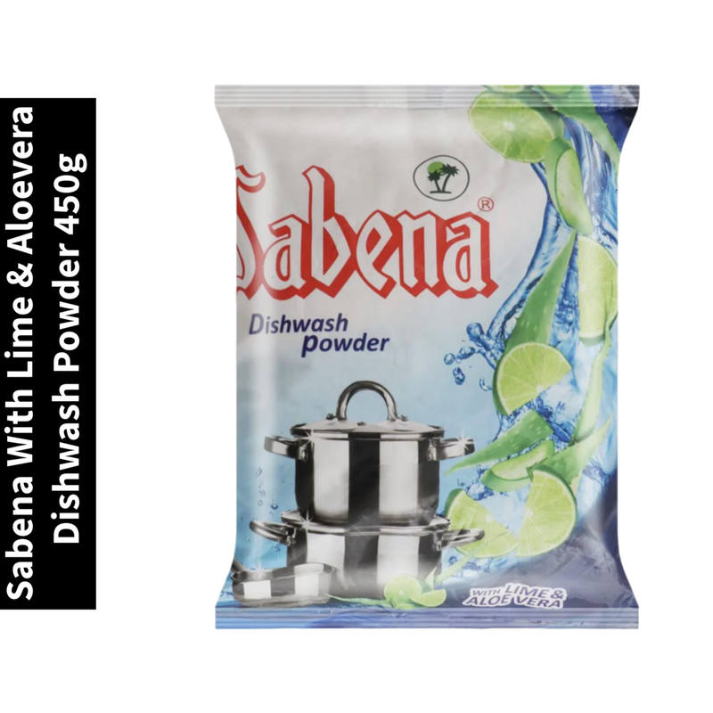 Dishwash Powder Sabena With Lime & Aloevera 450g