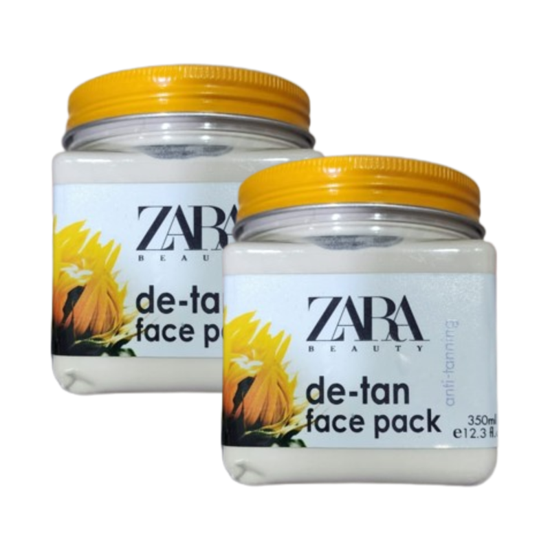 Zara Beauty Anti-Tanning De-Tan Face Pack 350ml Pack of 2