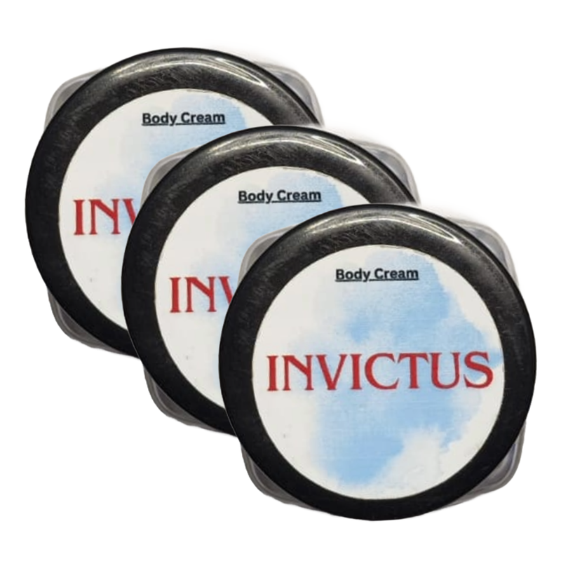 Invictus Perfume Body Cream 10g Pack of 3