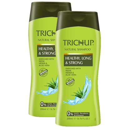 Trichup Natural Healthy Long & Strong Shampoo 200ml Pack of 2