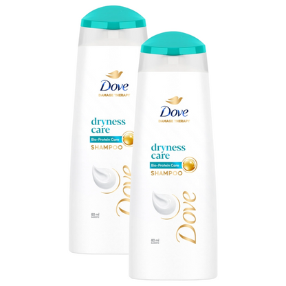 Dove Damage Therapy Dryness Care Shampoo 80ml Pack of 2