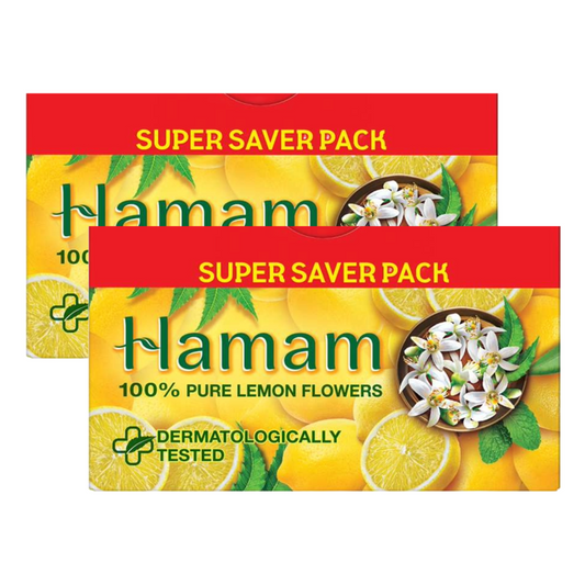 Hamam 100% Pure Lemon Flowers Soap (3x150g) Pack of 2