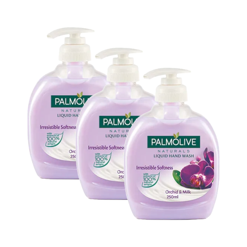 Palmolive Orchid & Milk Irresistible Softness Hand Wash 250ml Pack of 3