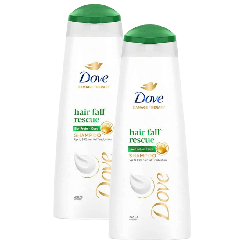 Dove Damage Therapy Hair Fall Rescue Shampoo 340ml Pack of 2