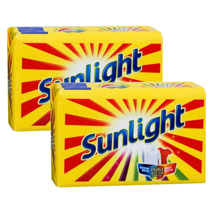 Sunlight Double Action Bright Colour Detergent Bar 150g Pack of 2