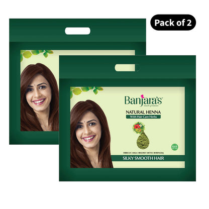 Banjara's Natural Henna Hair Powder Care Herbs (500gm) (Pack of 2)