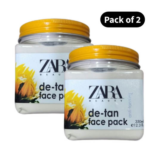 Zara Beauty De-Tan Face Pack (350ml)(Pack of 2)