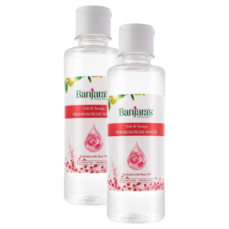 Banjara's Soft & Young Premium Rose Water 250ml Pack of 2