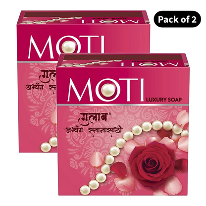 Moti Luxury Rose Soap (75gm)(Pack of 2)