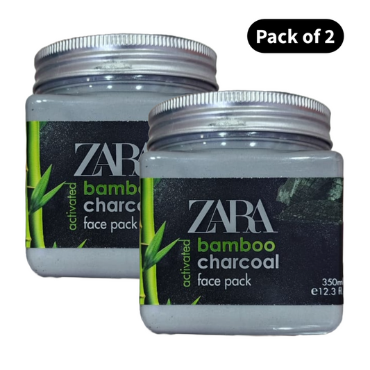 Zara Beauty Bamboo Charcoal Face Pack (350ml)(Pack of 2)