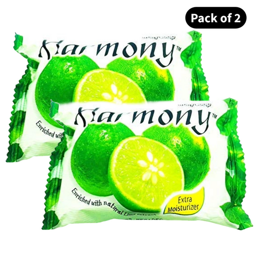 Harmony Lime Extract Fruit Soap (75gm)(Pack of 2)