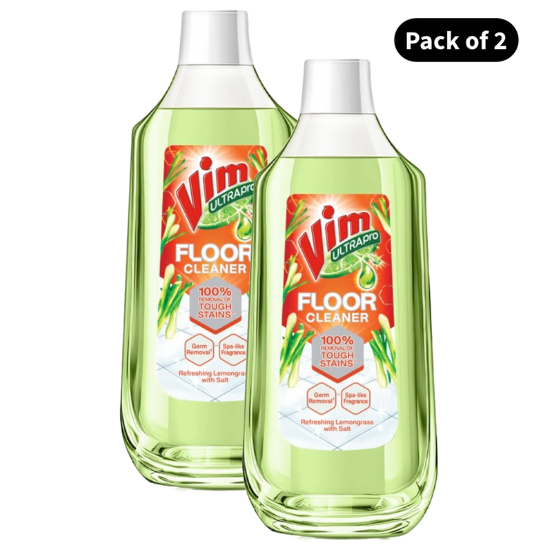 Vim Lemongrass With Salt Floor Cleaner (1L)(Pack of 2)