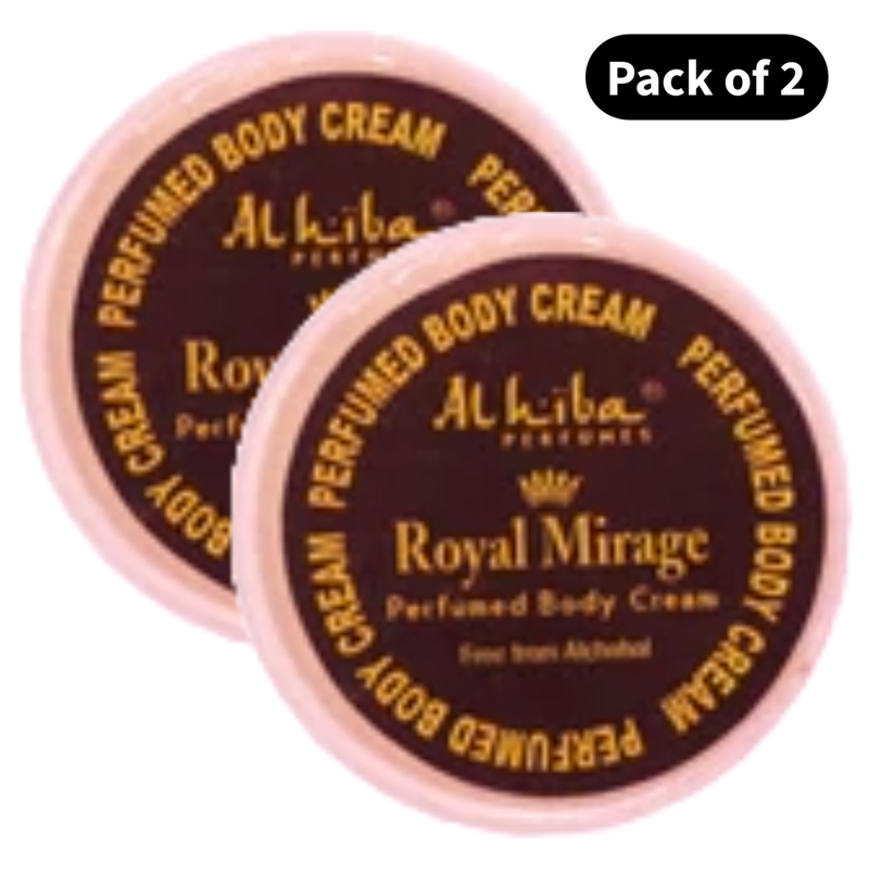 Al Hiba Perfume Body Cream Royal Mirage (10gm) (Pack of 2)