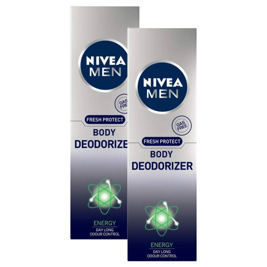 Nivea Men Fresh Protect Energy Body Deodorizer 120ml Pack of 2