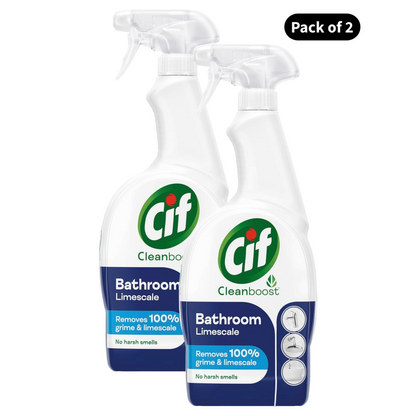 Cif Clean Boost Power + Shine Bathroom Spray (700ml)(Pack of 2)