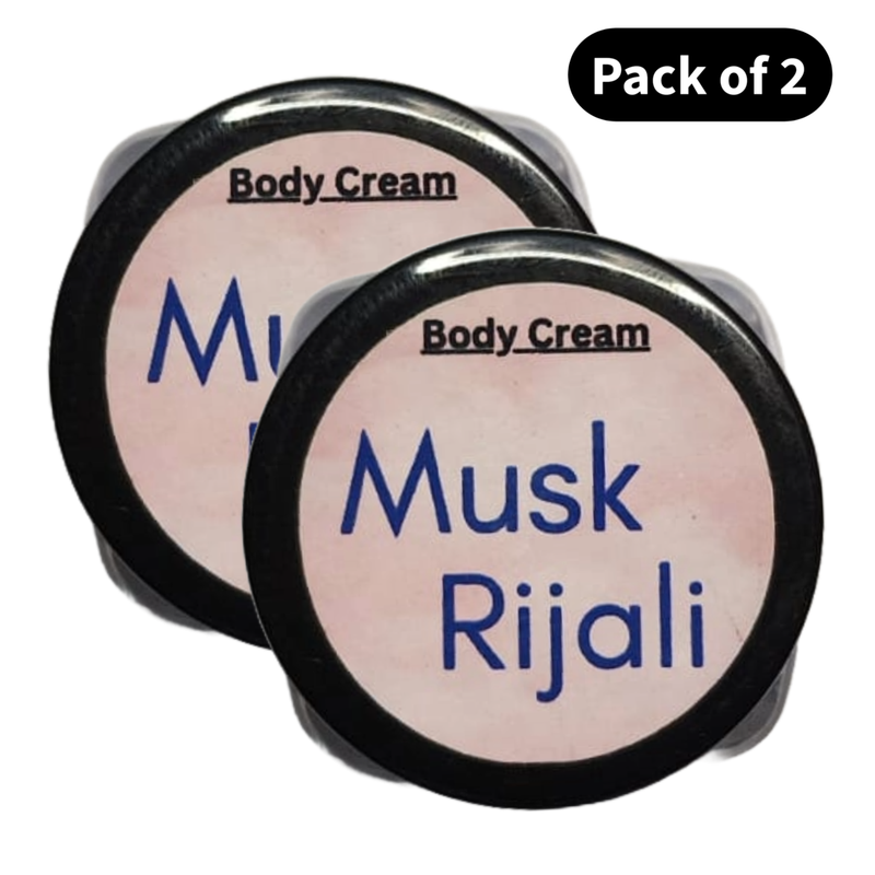 Perfume Body Cream Musk Rijali (10gm) (Pack of 2)